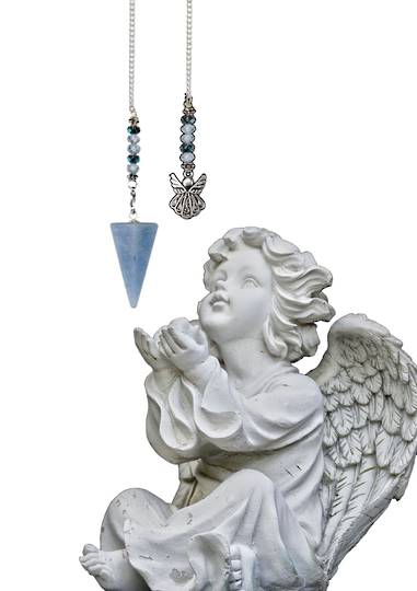 Pendulum Faceted Angelite Angel